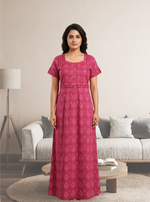Cotton FROCK Model Casual Wear Nighties | Stylish Pleated Frock Style | Multipurpose Nighties | Pregnancy Wear | Pleated Model | Stylish Nighties for Stylish Women (PWC)