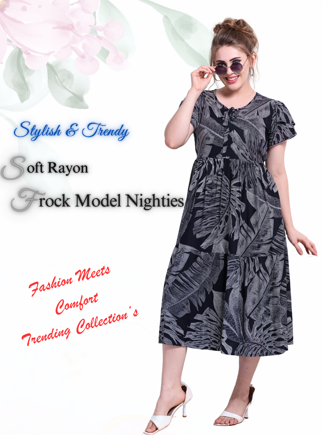 Beautiful Stylish Frock Style Nighties