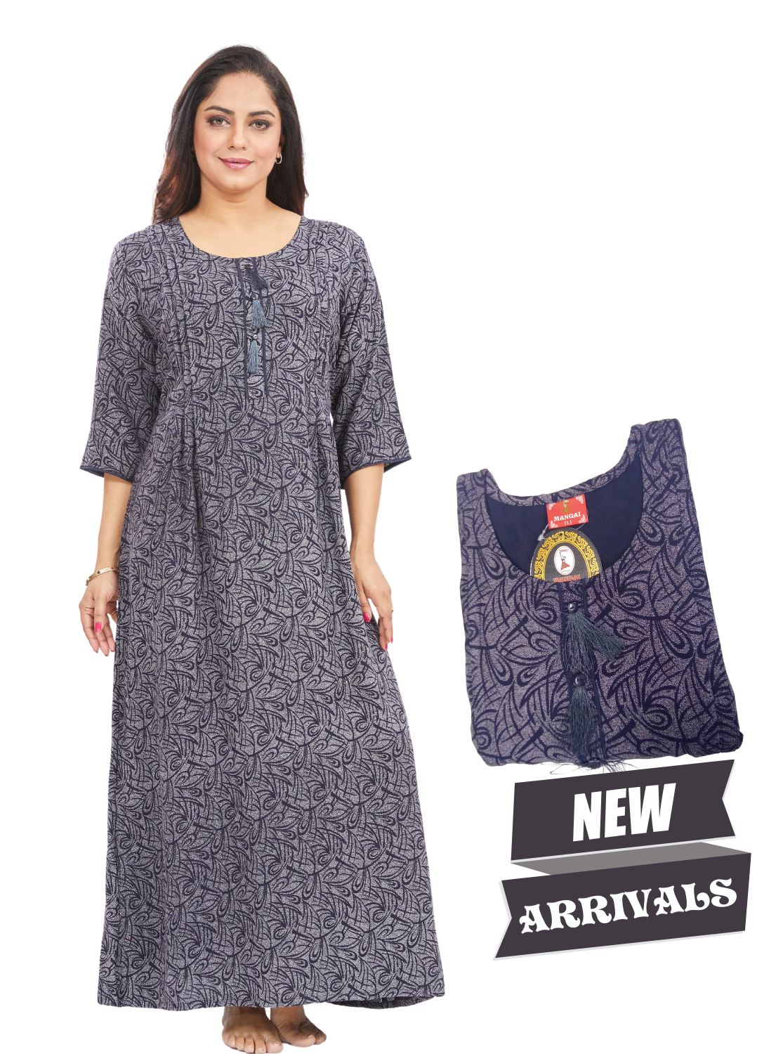 MANGAI New Arrival Premium Alpine KURTI Style | Beautiful Stylish KURTI Model | Side Pocket | Perfect Nightwear Collection's for Trendy Women's