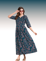 Alpine KURTI Style | Beautiful Stylish KURTI Model | Long 3/4 Sleeve & Side Pocket | Fresh Collection's for Stylish Women's (AK-3/4)