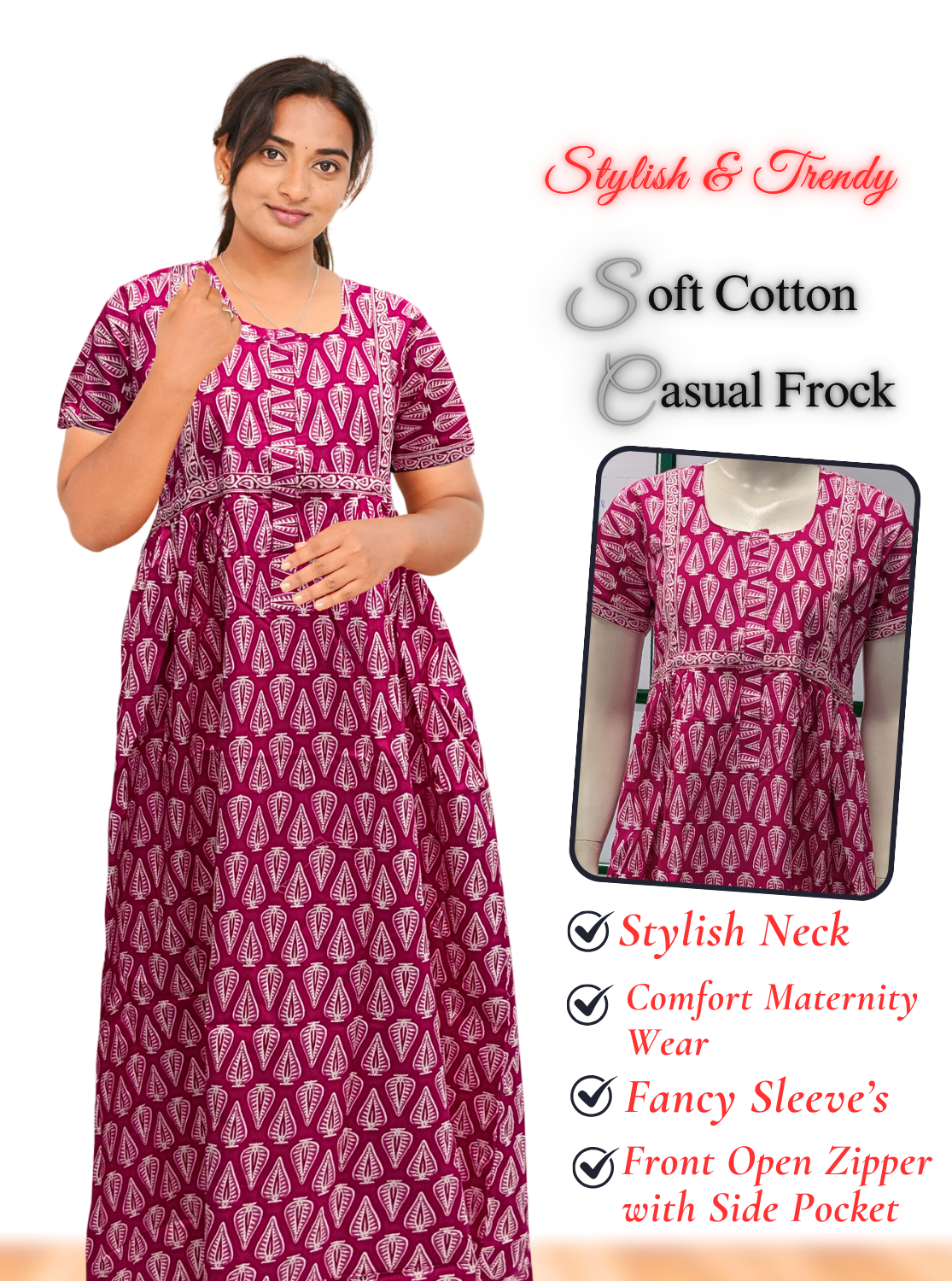 Cotton Frock Nighties