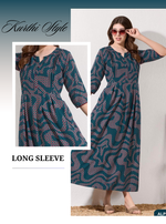Alpine KURTI Style | Beautiful Stylish KURTI Model | Long 3/4 Sleeve & Side Pocket | Fresh Collection's for Stylish Women's (AK-3/4)