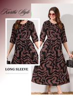 Alpine KURTI Style | Beautiful Stylish KURTI Model | Long 3/4 Sleeve & Side Pocket | Fresh Collection's for Stylish Women's (AK-3/4)