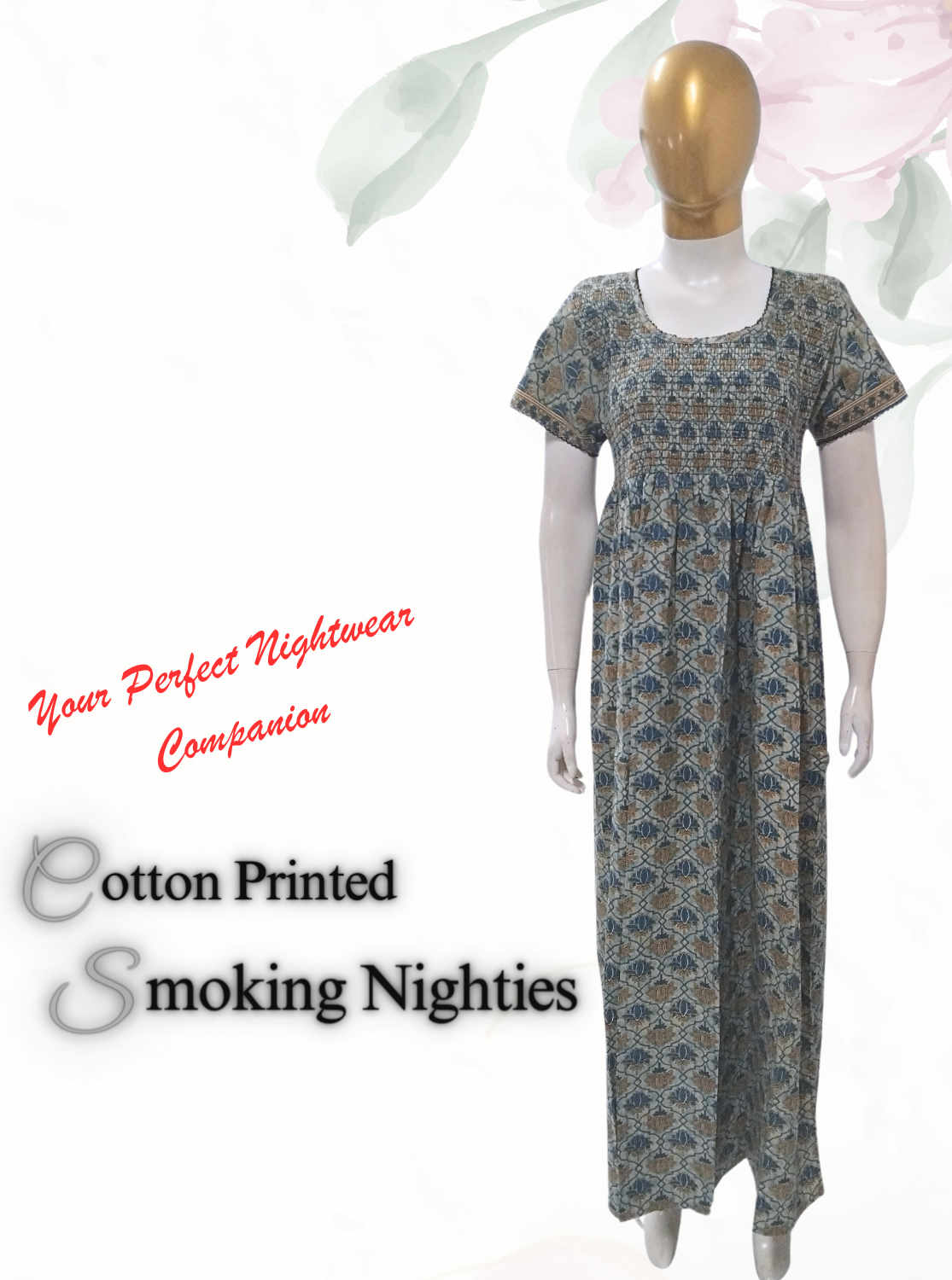 Printed Smokey Nighties