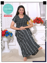 New Arrivals MANGAI Premium RAYON Smokey Nighty | Beautiful Pleated Design | Side Pocket | Stylish Nighty for Trendy Women's | Your Perfect Nightwear Collection's (RYS)