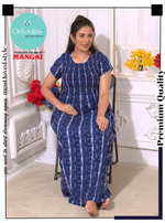 New Arrivals MANGAI Premium RAYON Smokey Nighty | Beautiful Pleated Design | Side Pocket | Stylish Nighty for Trendy Women's | Your Perfect Nightwear Collection's (RYS)