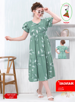 Rayon MAXI Length FROCK Model Nighties | Butterfly Sleeve's | Pleated Frock Style | Updated Collection's (FRK-H)