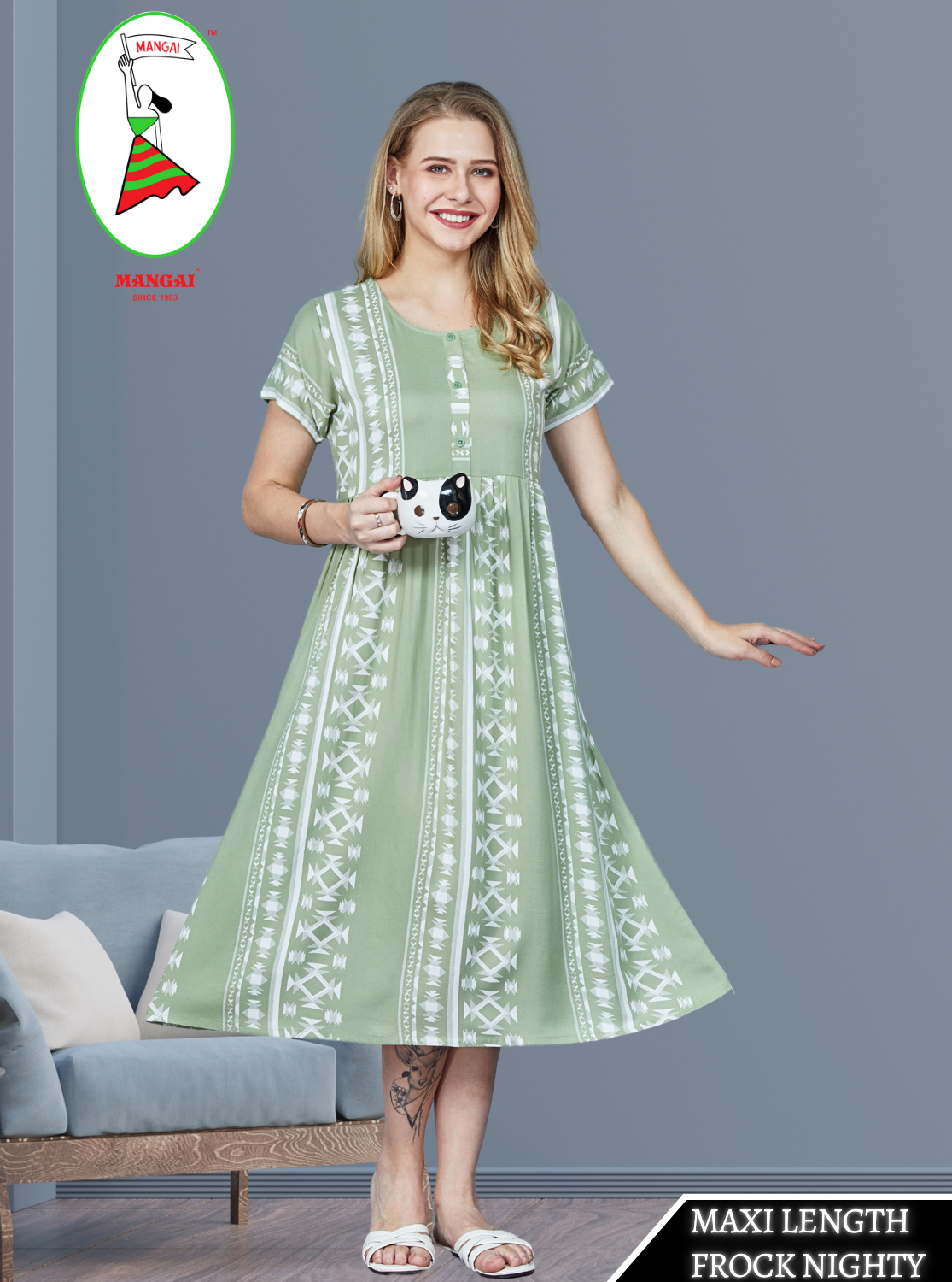 MAXI Length FROCK Model Nighties