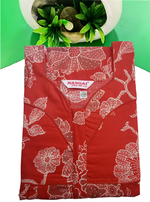 MANGAI Premium Cotton Printed Pleated Model Half Sleeve 4XL Size Nighties - Fancy Neck | With Side Pocket |Shrinkage Free Nighties | Trendy Collection's for Stylish Women's (4PZ)