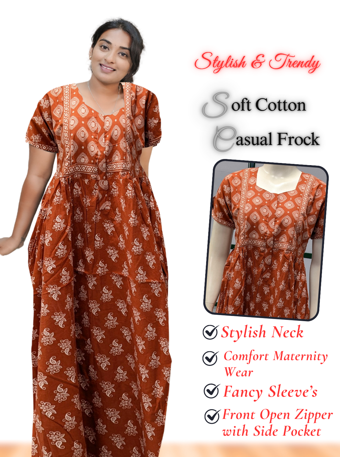 Frock Style Multipurpose Nighties