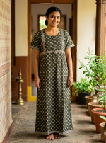 Cotton FROCK Model Casual Wear Nighties | Stylish Pleated Frock Style | Multipurpose Nighties | Pregnancy Wear | Pleated Model | Stylish Nighties for Stylish Women (PWC)