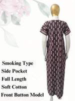 Cotton Printed Smokey Nighty