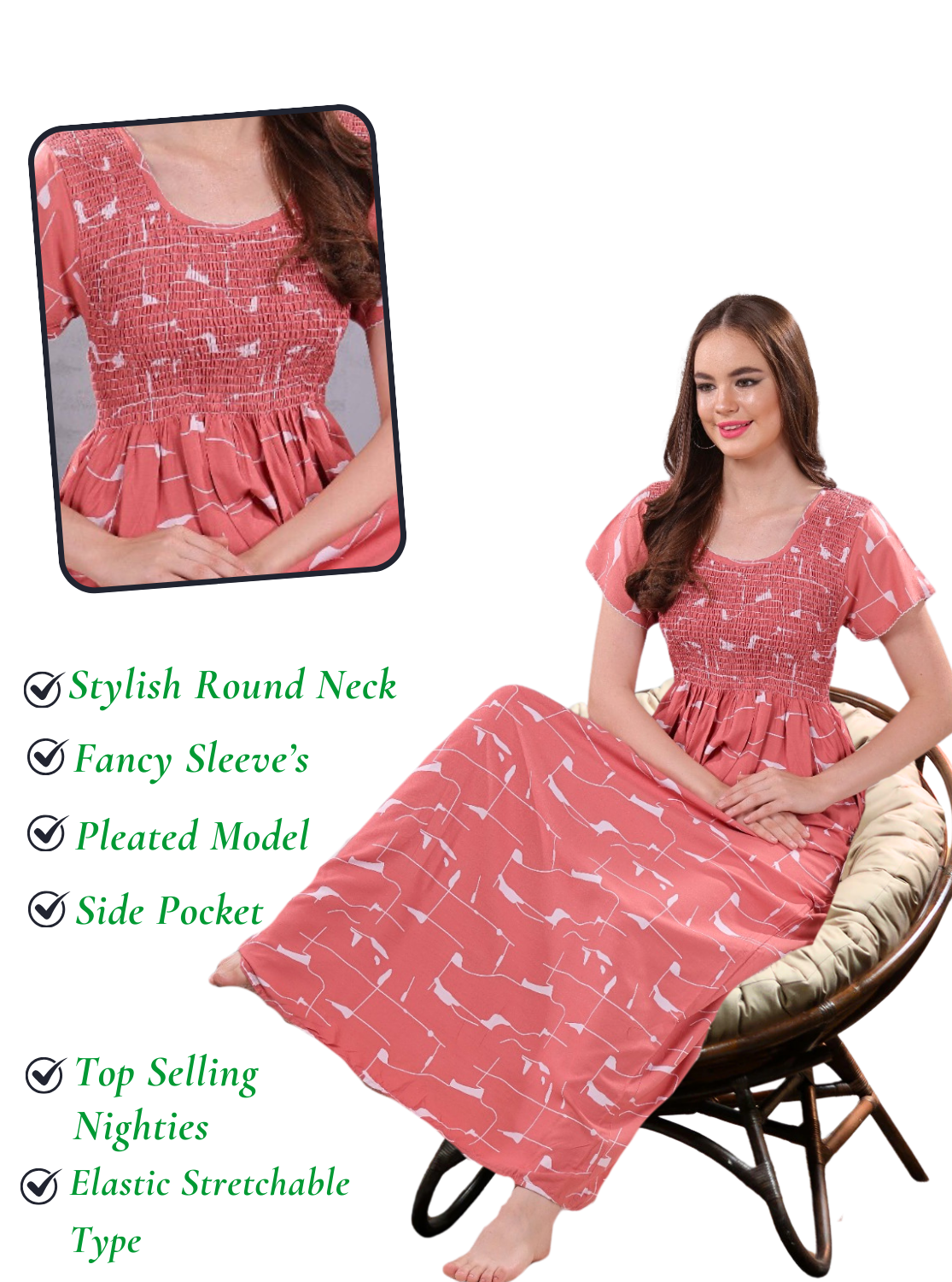 Stylish Nighty for Trendy Women