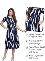 Rayon MAXI Length FROCK Model Nighties | Regular Sleeve's | Pleated Frock Style | Updated Collection's (FRK-H)