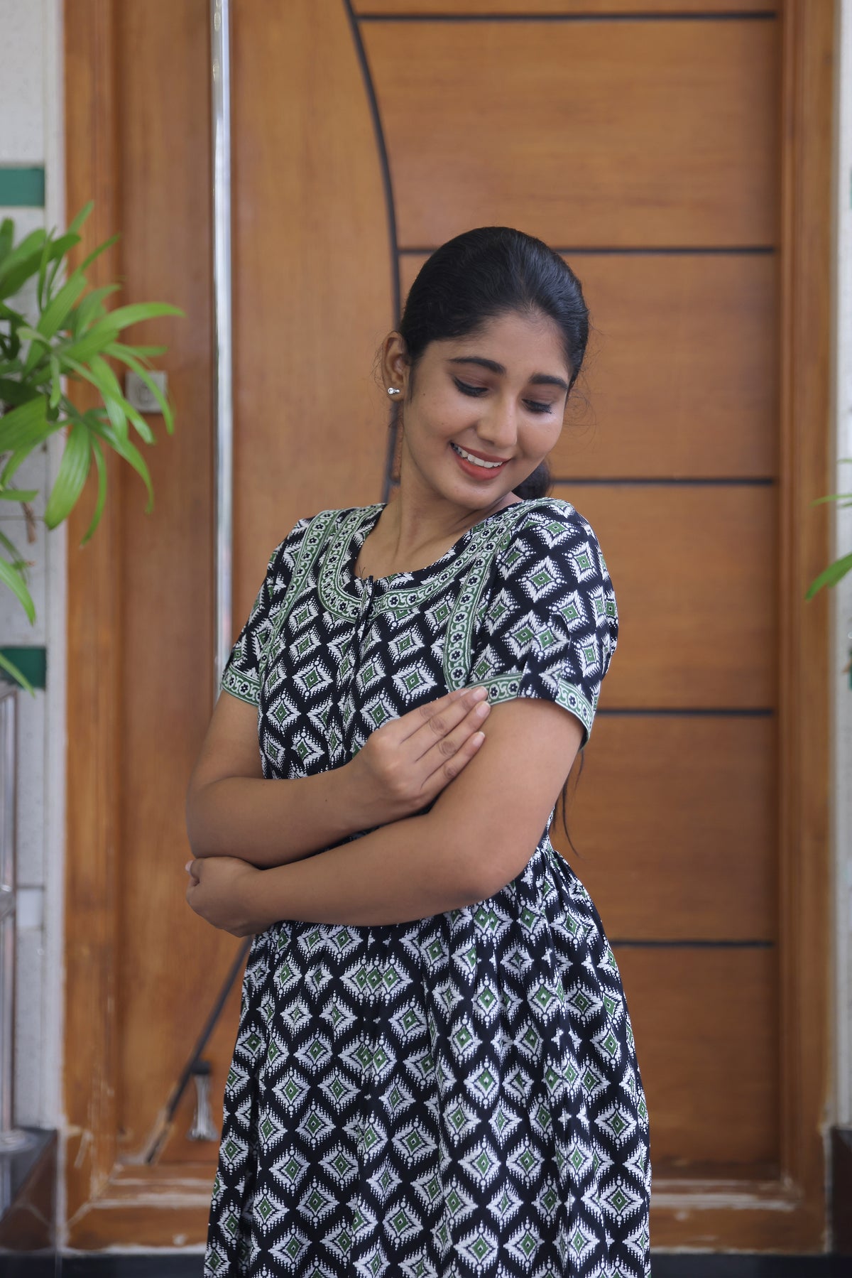 Cotton FROCK Model Casual Wear Nighties | Stylish Pleated Frock Style | Multipurpose Nighties | Pregnancy Wear | Pleated Model | Stylish Nighties for Stylish Women (MW)