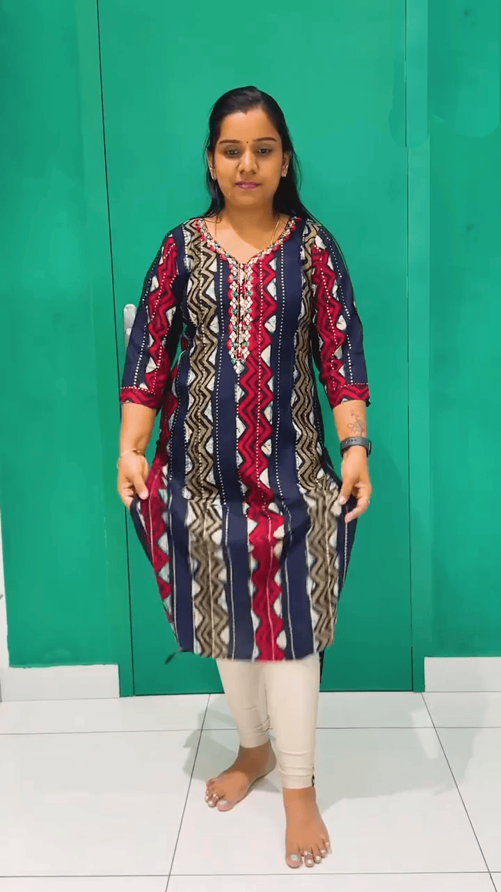 New Introducing Rayon Stylish Kurthi's | Updated Collection for Trendy Design's| Collar Model |High Quality Rayon Kurthi's for Stylish Women's (SNGVI)