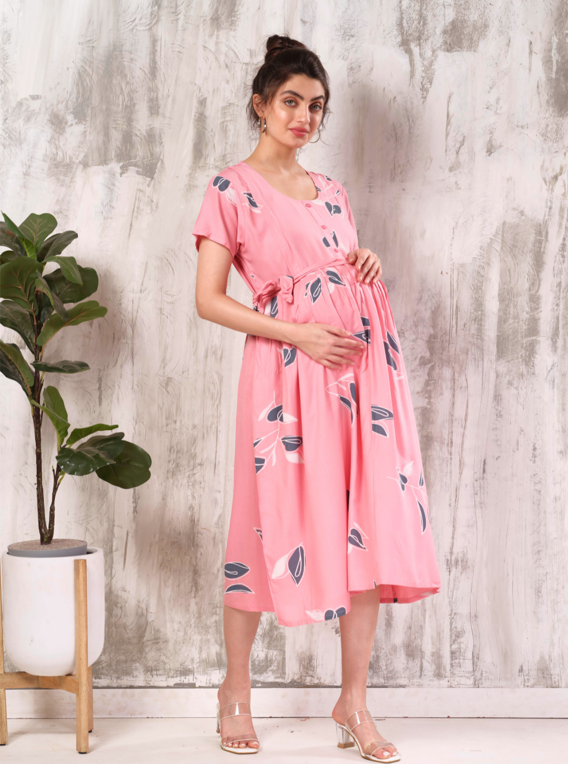 New Arrivals 4-IN-ONE MAXI Mom's Feeding & Casual Wear | Stylish Maxi Style | Invisible Feeding Zipper | Perfect Pre & Post Pregnancy Wear   (MAXI 4-IN-ONE)