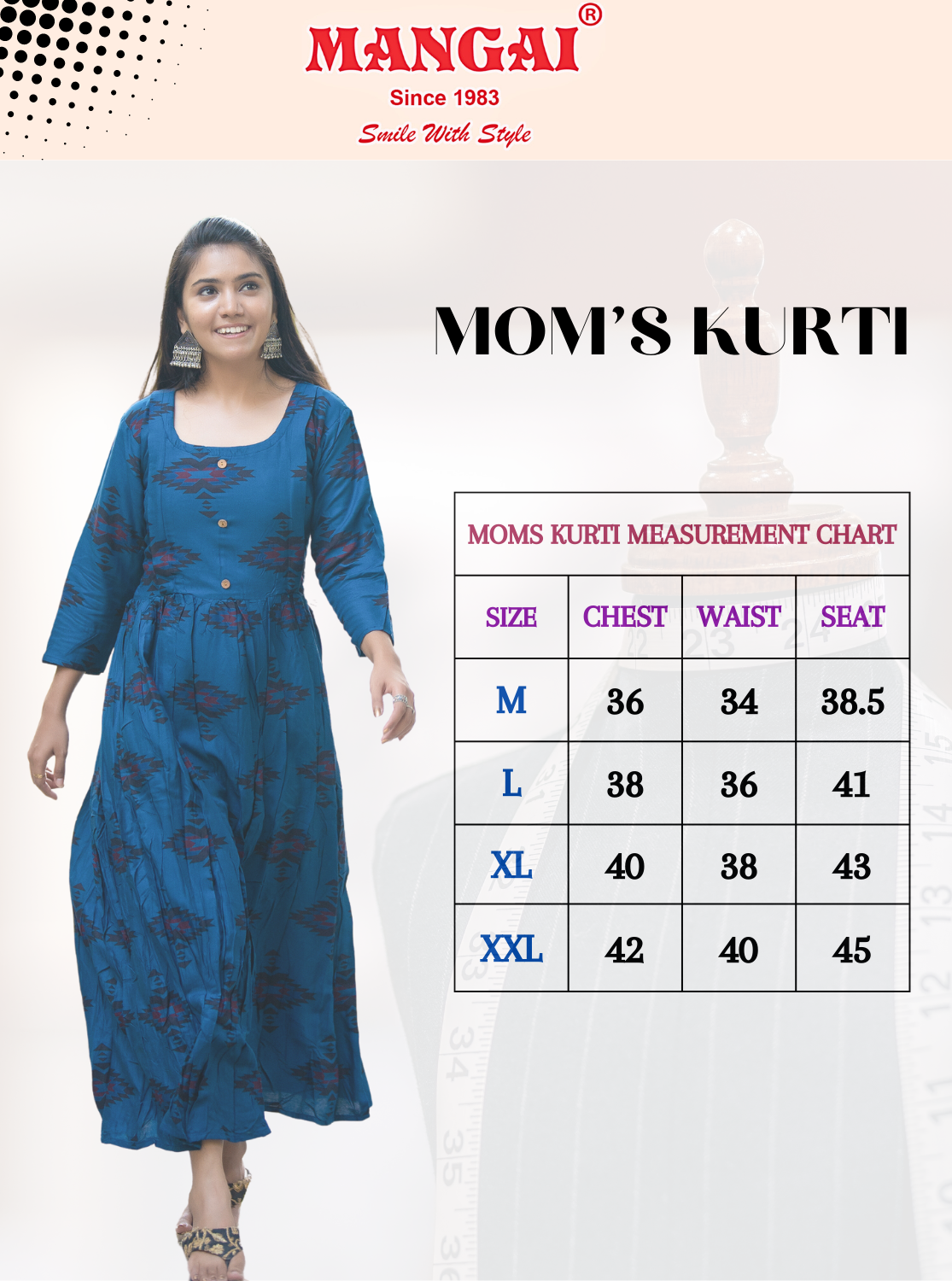 New Arrived New MANGAI Rayon Printed MOM'S KURTI - Umbrella Cut Stylish Branded Mom's Kurti for Stylish Mom's | Feeding | Maternity | Casual Wear MOM'S KURTI | Latest Collection's