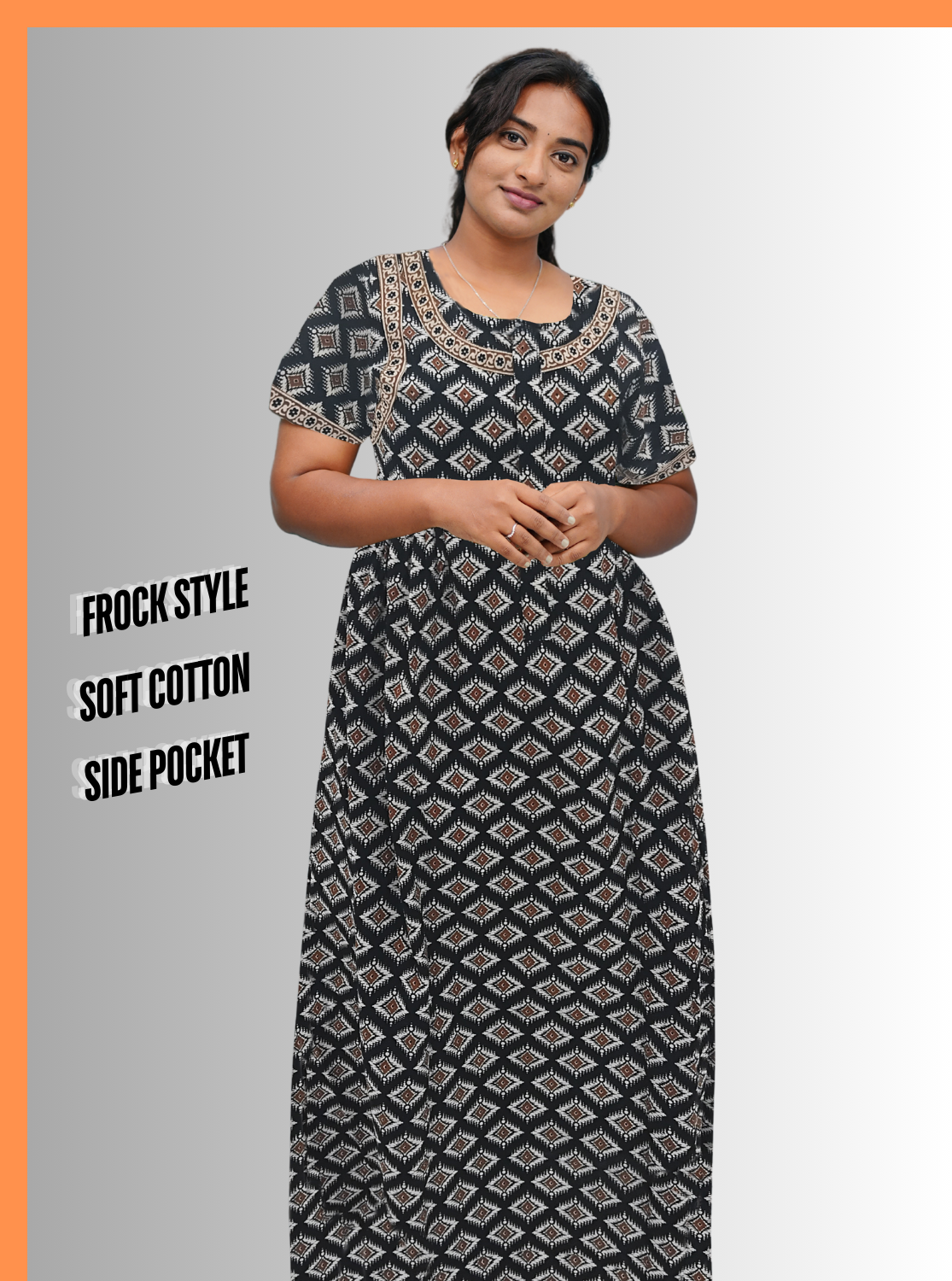 Cotton FROCK Model Casual Wear Nighties | Stylish Pleated Frock Style | Multipurpose Nighties | Pregnancy Wear | Pleated Model | Stylish Nighties for Stylish Women (MW)