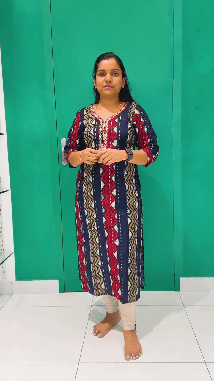 New Introducing Rayon Stylish Kurthi's | Updated Collection for Trendy Design's| Collar Model |High Quality Rayon Kurthi's for Stylish Women's (SNGVI)