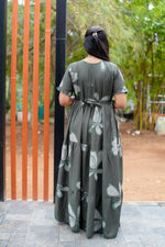 Mangai 3 Layer Flared Frock Model Nighties Soft and Smooth Premium Quality Rayon Material , Fancy Frilled Sleeve, Side Pocket , Back tie Rope , Stylish Collection's for Trendy Women's (MRK)