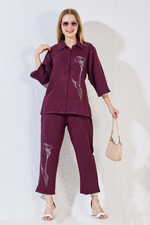 MANGAI Premium Cotton Printed Night Suits | Stylish Print's All Over | Top & Bottom Set | 3/4 Sleeve | Trendy Night Suits for Stylish Women's (MLNS)