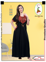 MANGAI Premium KARACHI Embroidery Nighties | Beautiful Embroidery Design's | Branded Quality | Half Sleeve | Regular Model | Stylish Nightdress for Women (KEM)