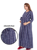 New ArrivalsONLY MINE Premium 4-IN-ONE Mom's Wear - Soft & Smooth Rayon | Maternity | Feeding | Long Frock | Casual Wear for Pregnancy Women's (4-IN-ONE-LFRK)