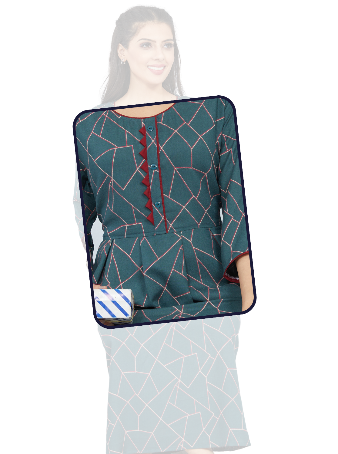 New Arrivals MANGAI Premium Alpine KURTI Style | Beautiful Stylish KURTI Model | Side Pocket | 3/4 Sleeve | Perfect Nightwear Collection's for Trendy Women's