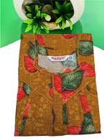 MANGAI Cotton Straight Zip Feeding Nighty |Post Pregnancy | Comfort and Style | Pleated Model | Soft Cotton Feeding Nighties (STF)