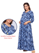 New ArrivalsONLY MINE Premium 4-IN-ONE Mom's Wear - Soft & Smooth Rayon | Maternity | Feeding | Long Frock | Casual Wear for Pregnancy Women's (4-IN-ONE-LFRK)