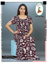 New Arrivals MANGAI Premium RAYON Smokey Nighty | Beautiful Pleated Design | Side Pocket | Stylish Nighty for Trendy Women's | Your Perfect Nightwear Collection's (RYS)