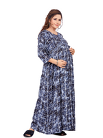 New ArrivalsONLY MINE Premium 4-IN-ONE Mom's Wear - Soft & Smooth Rayon | Maternity | Feeding | Long Frock | Casual Wear for Pregnancy Women's (4-IN-ONE-LFRK)