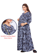 New ArrivalsONLY MINE Premium 4-IN-ONE Mom's Wear - Soft & Smooth Rayon | Maternity | Feeding | Long Frock | Casual Wear for Pregnancy Women's (4-IN-ONE-LFRK)