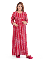 New ArrivalsONLY MINE Premium 4-IN-ONE Mom's Wear - Soft & Smooth Rayon | Maternity | Feeding | Long Frock | Casual Wear for Pregnancy Women's (4-IN-ONE-LFRK)