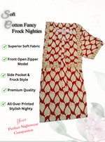 Cotton FROCK Model Casual Wear Nighties | Stylish Pleated Frock Style | Multipurpose Nighties | Pregnancy Wear | Pleated Model | Stylish Nighties for Stylish Women (PWC)