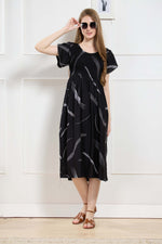 New Stylish Alpine Smocking Maxi Frock Model Nightgown for trendy Women's & Teenage Girl's (ASM)