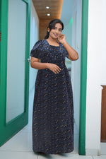 MANGAI Daily Wear Casual Comfort Fit Cotton Printed Nighties | Zipless Closed Model |Summer Arrival's for Trendy Women's (VNM)