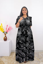 Stylish Arrivals Rayon Gathering Frock Model Night Gown's | Front Adjustable Gathering Style Rope Rope | Puff Sleeve | Trending Collection's for Stylish Women's (FKG)