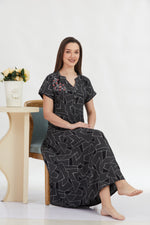 New Alpine Embroidery Nighties | Zip Less Model | Soft Alpine | Comfort Nighties for Stylish Women (CPL)