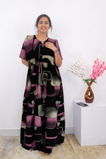 Stylish Arrivals Rayon Gathering Frock Model Night Gown's | Front Adjustable Gathering Style Rope Rope | Puff Sleeve | Trending Collection's for Stylish Women's (FKG)