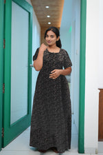MANGAI Daily Wear Casual Comfort Fit Cotton Printed Nighties | Zipless Closed Model |Summer Arrival's for Trendy Women's (VNM)