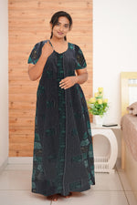 MANGAI Daily Wear Casual Comfort Fit Cotton Printed Nighties | Zipless Closed Model |Summer Arrival's for Trendy Women's (VNM)