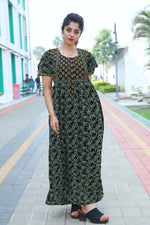 Cotton FROCK Model Casual Wear Nighties | Stylish Pleated Frock Style | Multipurpose Nighties | Pregnancy Wear | Pleated Model | Stylish Nighties for Stylish Women (MW)