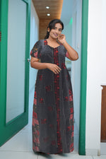 MANGAI Daily Wear Casual Comfort Fit Cotton Printed Nighties | Zipless Closed Model |Summer Arrival's for Trendy Women's (VNM)
