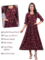 Fresh Arrivals Alpine KURTI Style | Beautiful Stylish KURTI Model | Fresh Collection's for Stylish Women's (MKA(3/4)