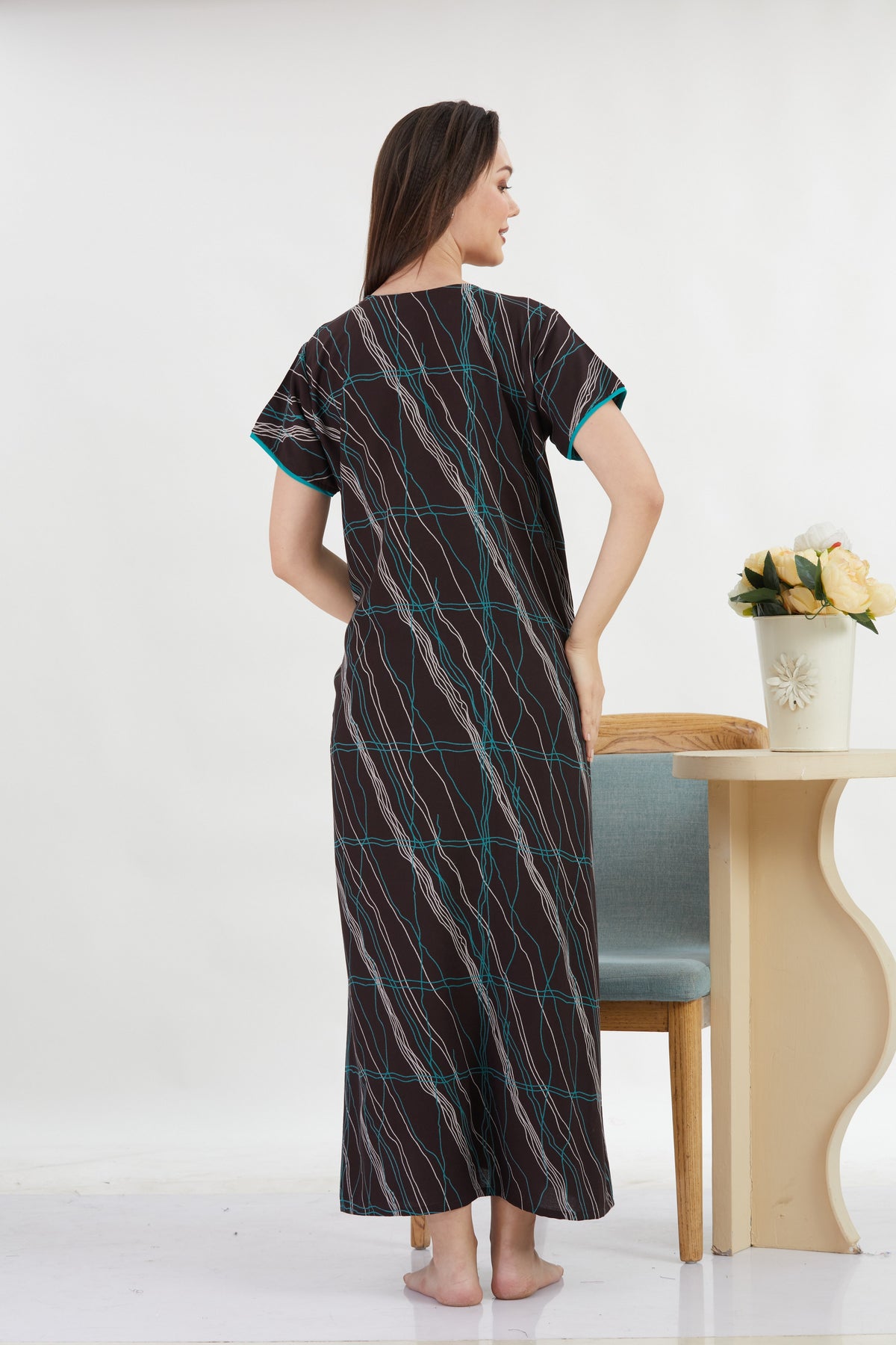 New Alpine Embroidery Nighties | Zip Less Model | Soft Alpine | Comfort Nighties for Stylish Women (CPL)