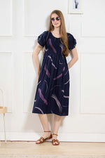 New Stylish Alpine Smocking Maxi Frock Model Nightgown for trendy Women's & Teenage Girl's (ASM)