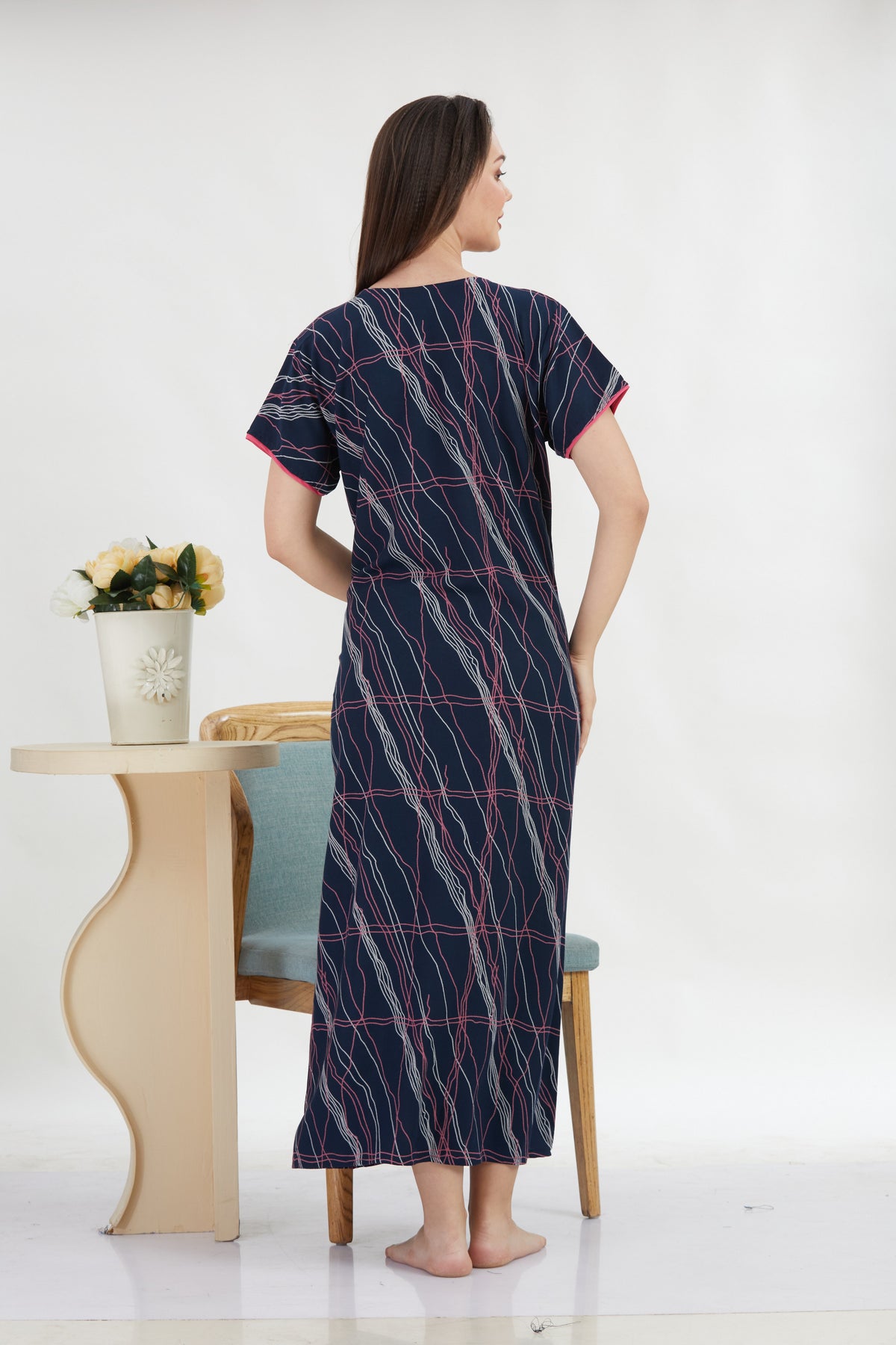 New Alpine Embroidery Nighties | Zip Less Model | Soft Alpine | Comfort Nighties for Stylish Women (CPL)