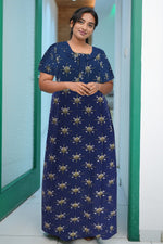 MANGAI Daily Wear Casual Comfort Fit Cotton Printed Nighties | Summer Arrival's for Trendy Women's (DRN)